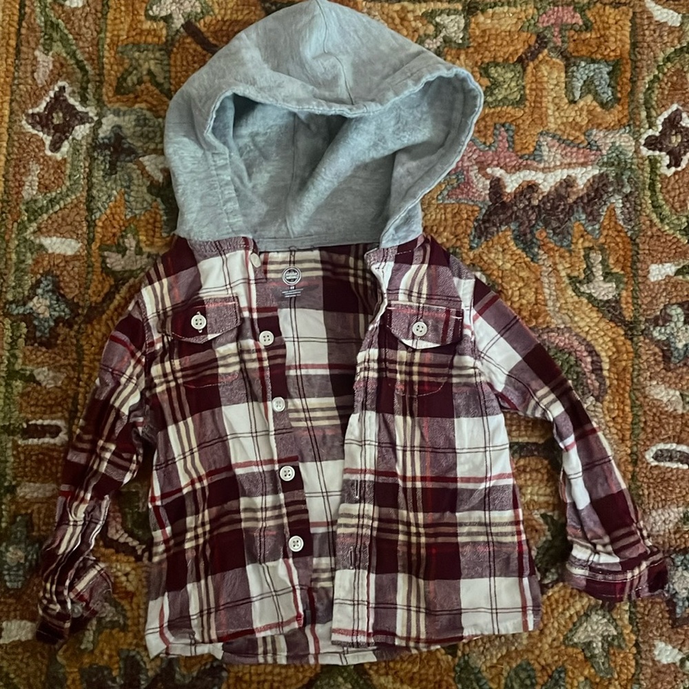 Wonder Nation toddler hoodie flannel